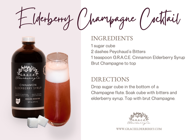 Elderberry Champagne Cocktail