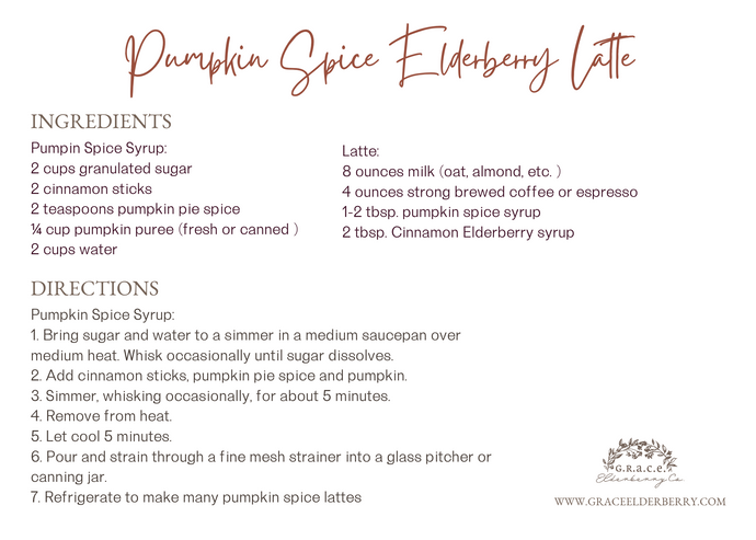 Pumpkin Spice Elderberry Latte
