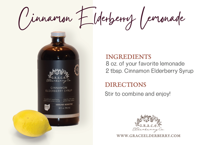 Cinnamon Elderberry Lemonade