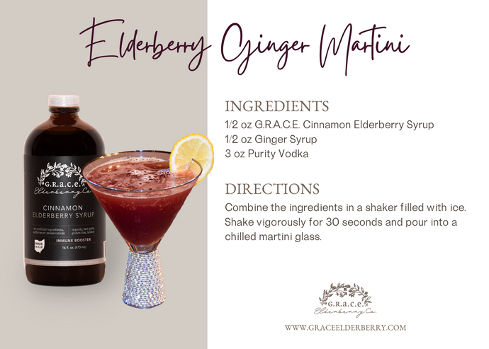 Elderberry Ginger Martini