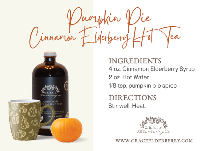 Pumpkin Pie Cinnamon Elderberry Hot Tea