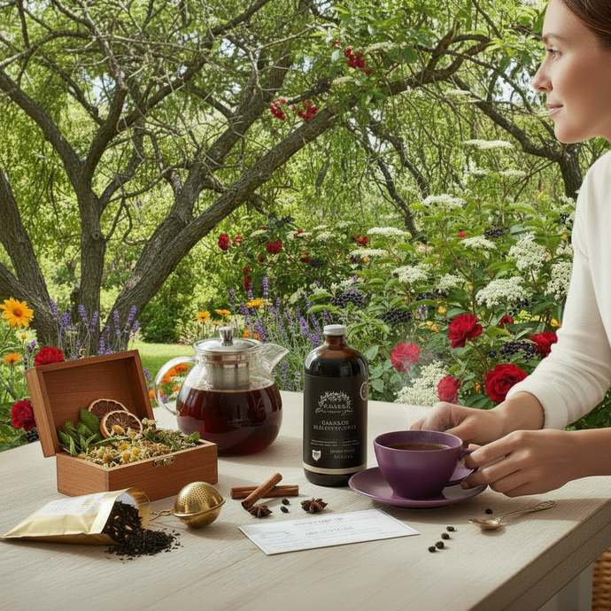 Cinnamon Elderberry Hot Tea
