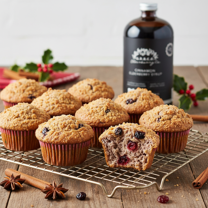 Spiced Elderberry Christmas Muffins