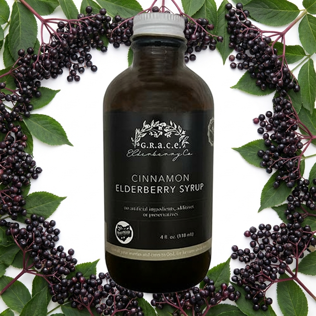 Cinnamon Elderberry Syrup